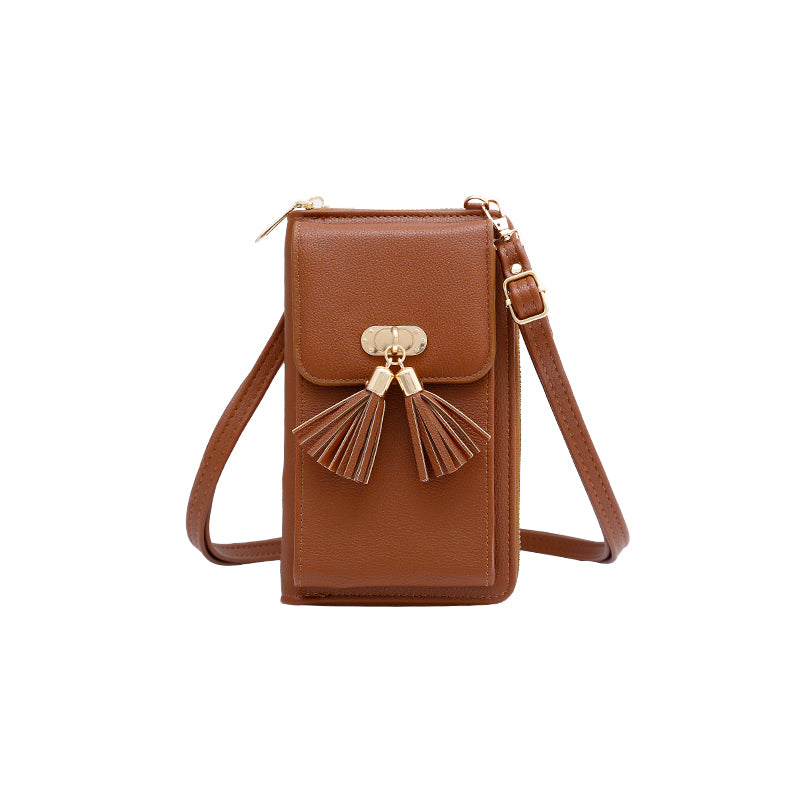 SUGU Layla Double Compartment Crossbody Sling Bag with V detailing