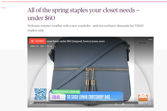 Today.com, All of the spring staples your closet needs — under $60