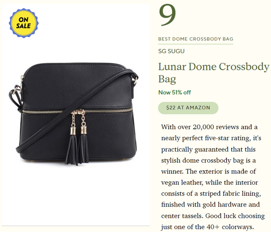 OPRAH DAILY - 16 Best Crossbody Bags for Going Hands-Free in Style