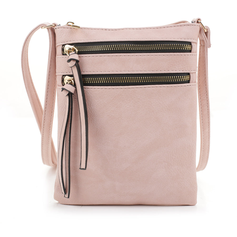 SG SUGU Ivy Small Multi Pocket Zipper Crossbody Bag