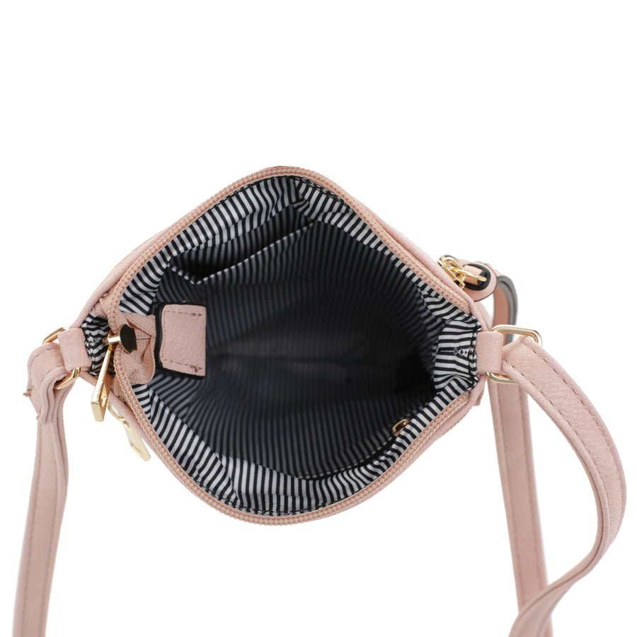 SG SUGU Ivy Small Multi Pocket Zipper Crossbody Bag