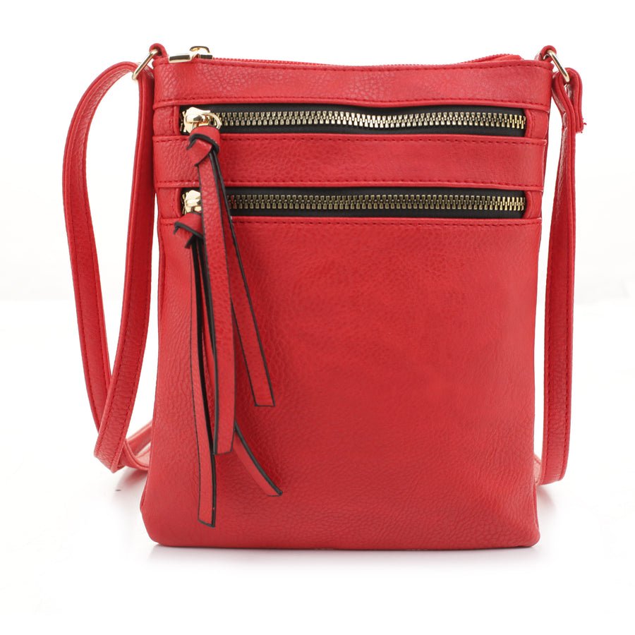 SG SUGU Ivy Small Multi Pocket Zipper Crossbody Bag