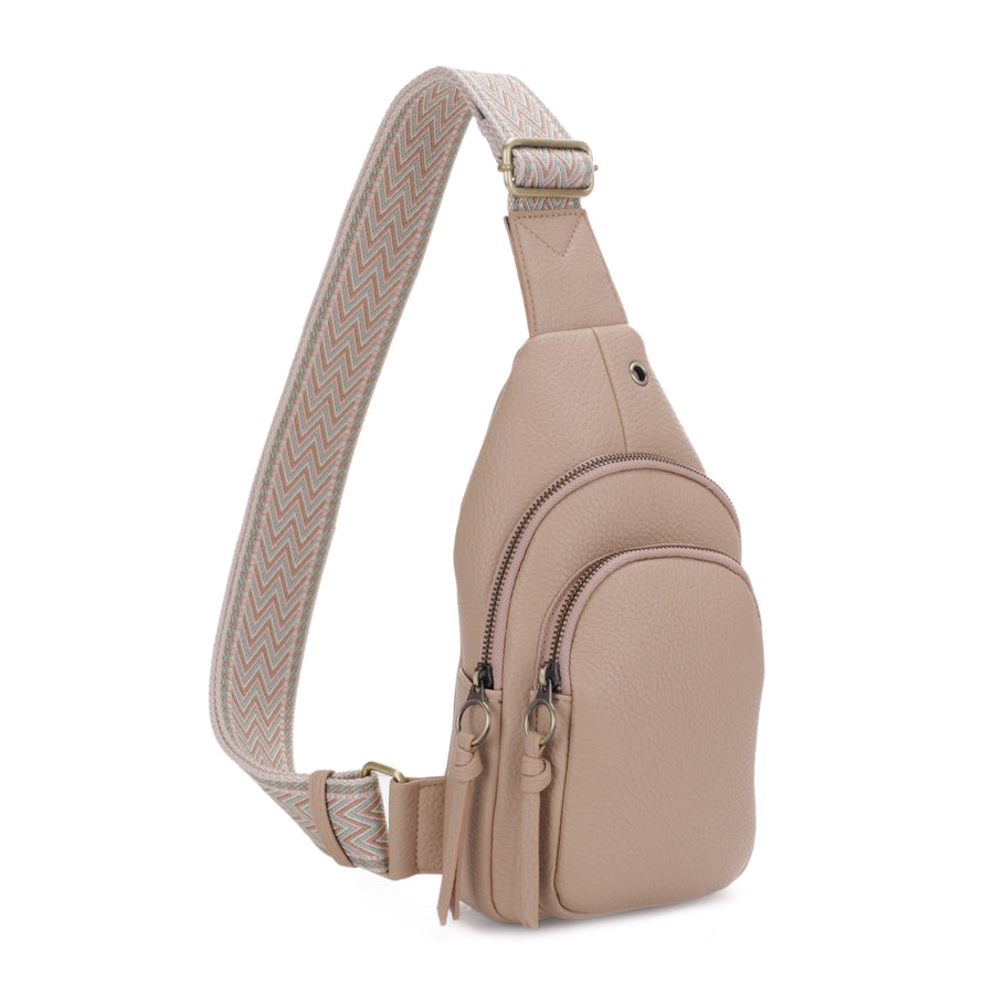 SG SUGU Jamie Crossbody Sling Bag with Wide Webbing Strap