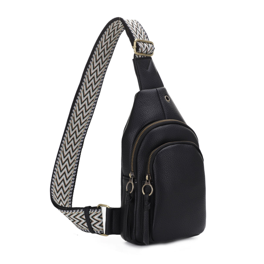 SG SUGU Jamie Crossbody Sling Bag with Wide Webbing Strap