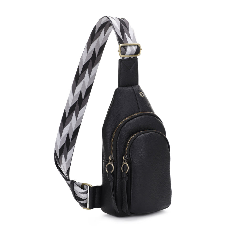 SG SUGU Jamie Crossbody Sling Bag with Wide Webbing Strap