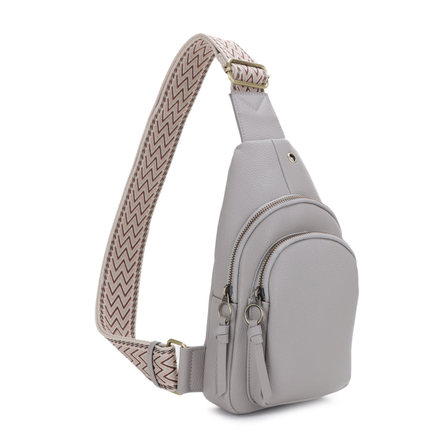 SG SUGU Jamie Crossbody Sling Bag with Wide Webbing Strap