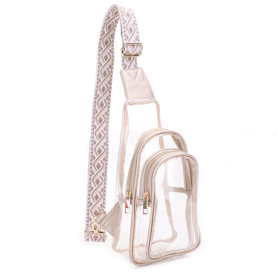 SG SUGU Jamie Crossbody Sling Bag with Wide Webbing Strap