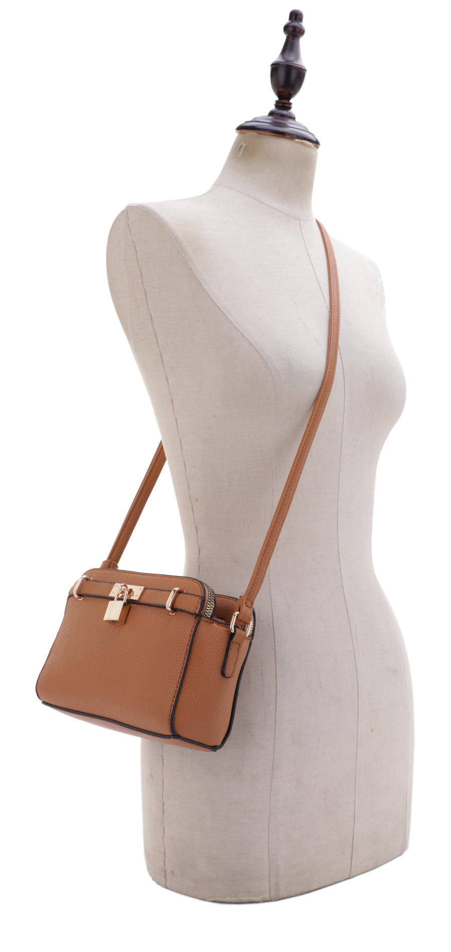 WILLOW TRIPLE COMPARTMENT CROSSBODY WITH FRONT LOCK