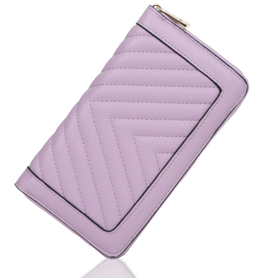 SG SUGU Olivia Small Chervon Quilted Wallet