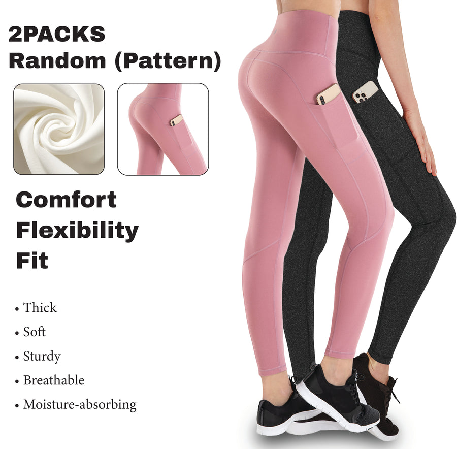 [Mystery Box] Random Patterns Assorted High Waist Yoga Pants with Pockets, legging