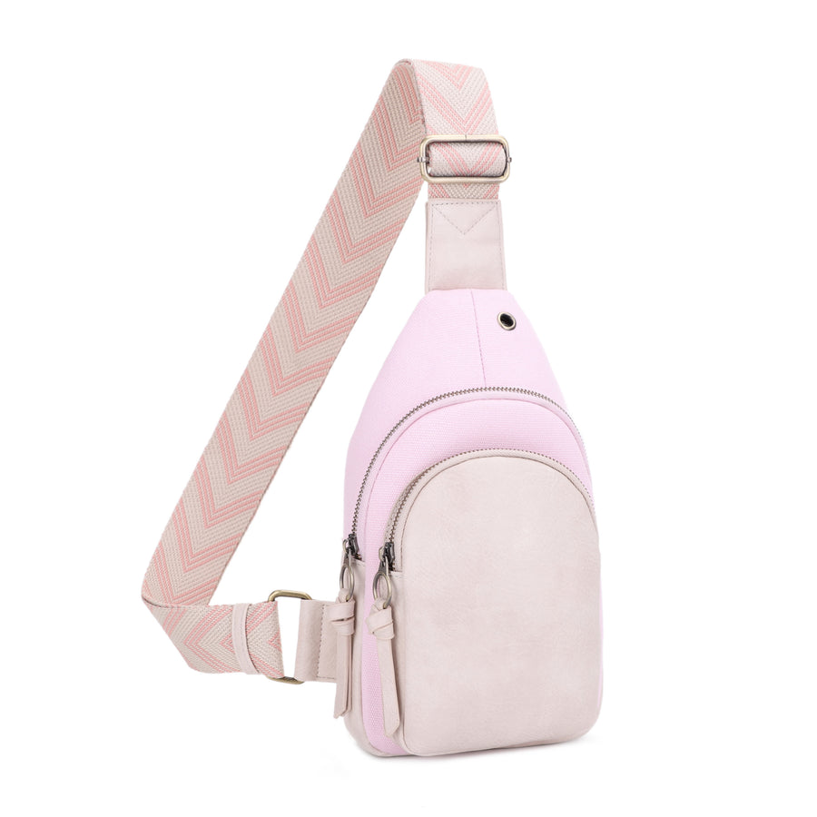 SG SUGU Jamie Crossbody Sling Bag with Wide Webbing Strap