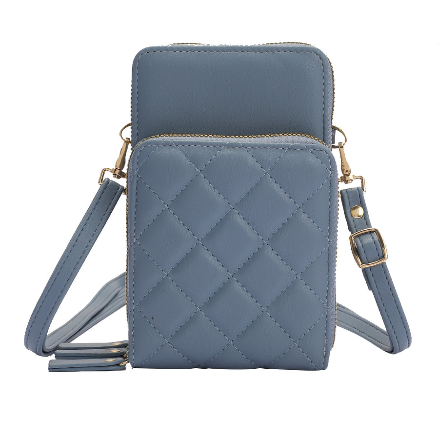 SG SUGU Aria Diamond Quilted Triple Comparment Wallet on The String