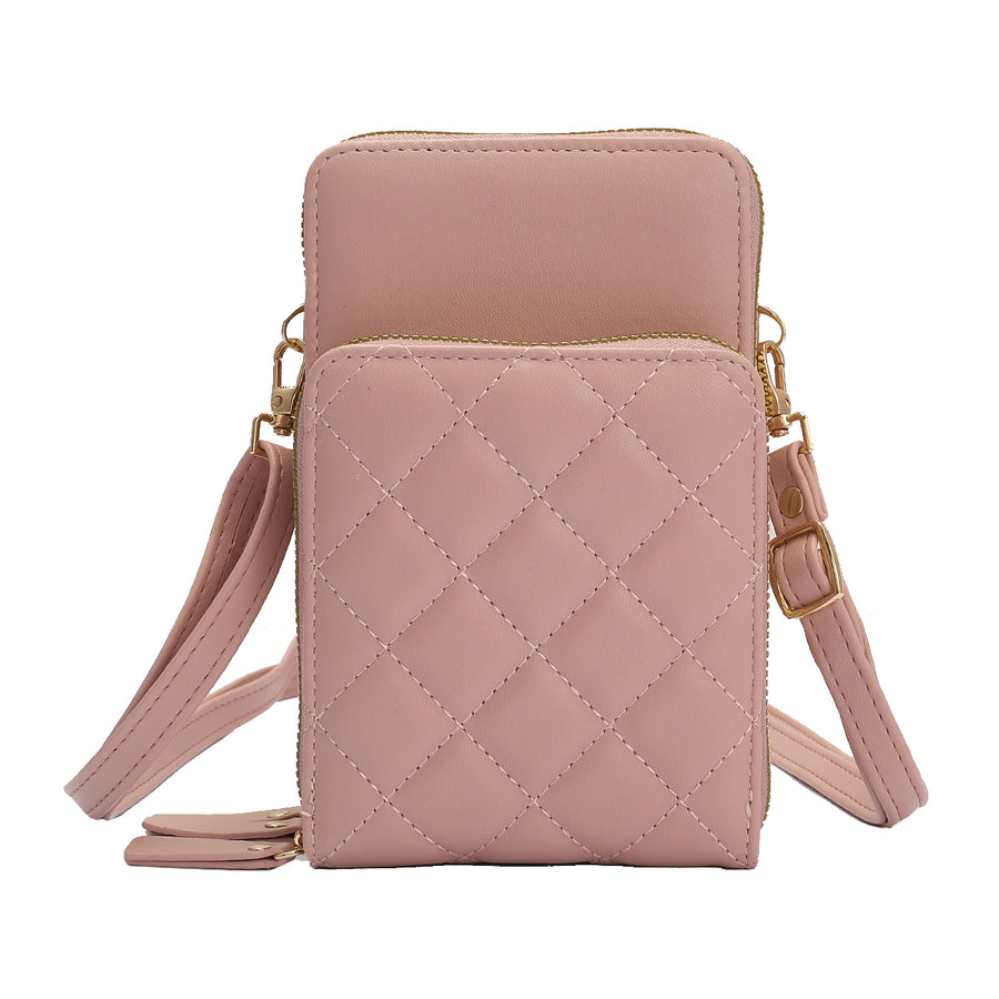 SG SUGU Aria Diamond Quilted Triple Comparment Wallet on The String