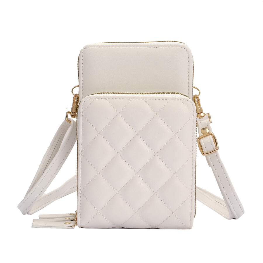 SG SUGU Aria Diamond Quilted Triple Comparment Wallet on The String