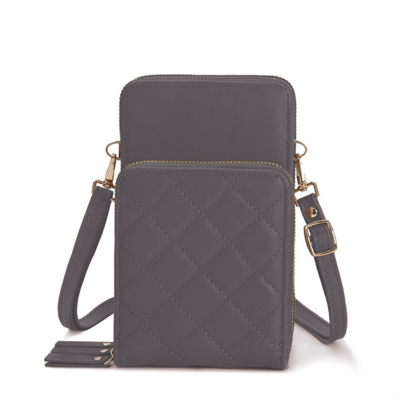 SG SUGU Aria Diamond Quilted Triple Comparment Wallet on The String