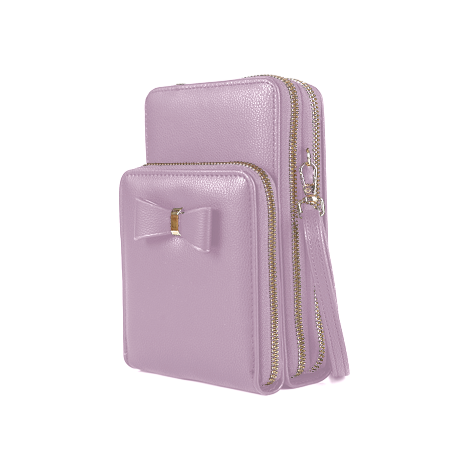 SG SUGU Aria Triple Compartment Wallet On String with Bow Detailing